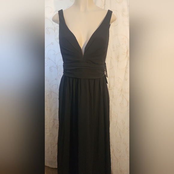 Lulu's black maxi dress sz L NWT - Picture 1 of 5